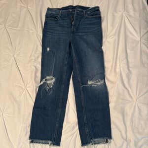 Old Navy Extra High-Rise Sky-Hi Straight Jeans
